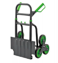 150KGS Boutique Factory custom steel trolleys for warehouse trolleys, 6 wheels stair climbing, retractable handrails