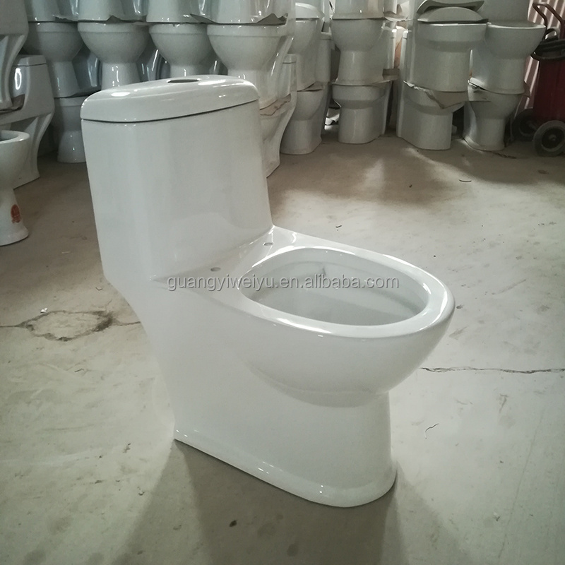 OEM Nepal sanitaryware traditional round closet seat siphonic single hole wc bowl s-trap one piece toilet for office