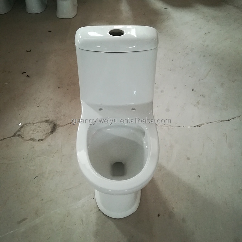 OEM Nepal sanitaryware traditional round closet seat siphonic single hole wc bowl s-trap one piece toilet for office