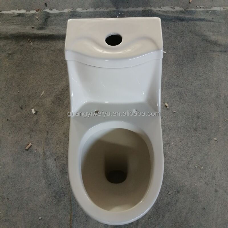 hot selling ceramic sanitary ware Jordan restroom Ivory smooth one piece ceramic toilet bowl