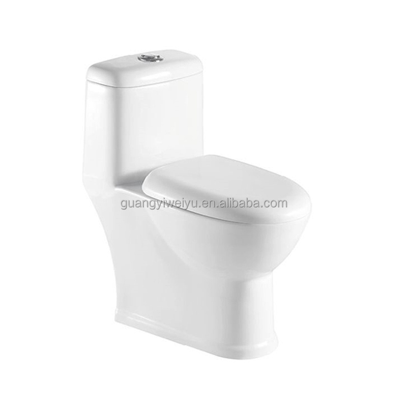 OEM Nepal sanitaryware traditional round closet seat siphonic single hole wc bowl s-trap one piece toilet for office