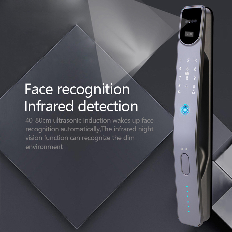 Safty home Anti-theft door Cat eye electronic door lock 2022 Tuya WIFI face recognition smart lock