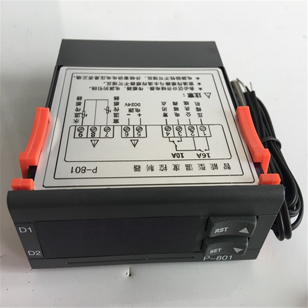 Digital LCD Temperature Controller water  Chiller Solenoid Thermostat With Temperature Control Thermo Switch P-801