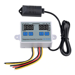 Incubator Cooling Heating Switch Thermostat NTC Sensor 12V 24V AC110-220V Digital Temperature Humidity Controller XK-W1099