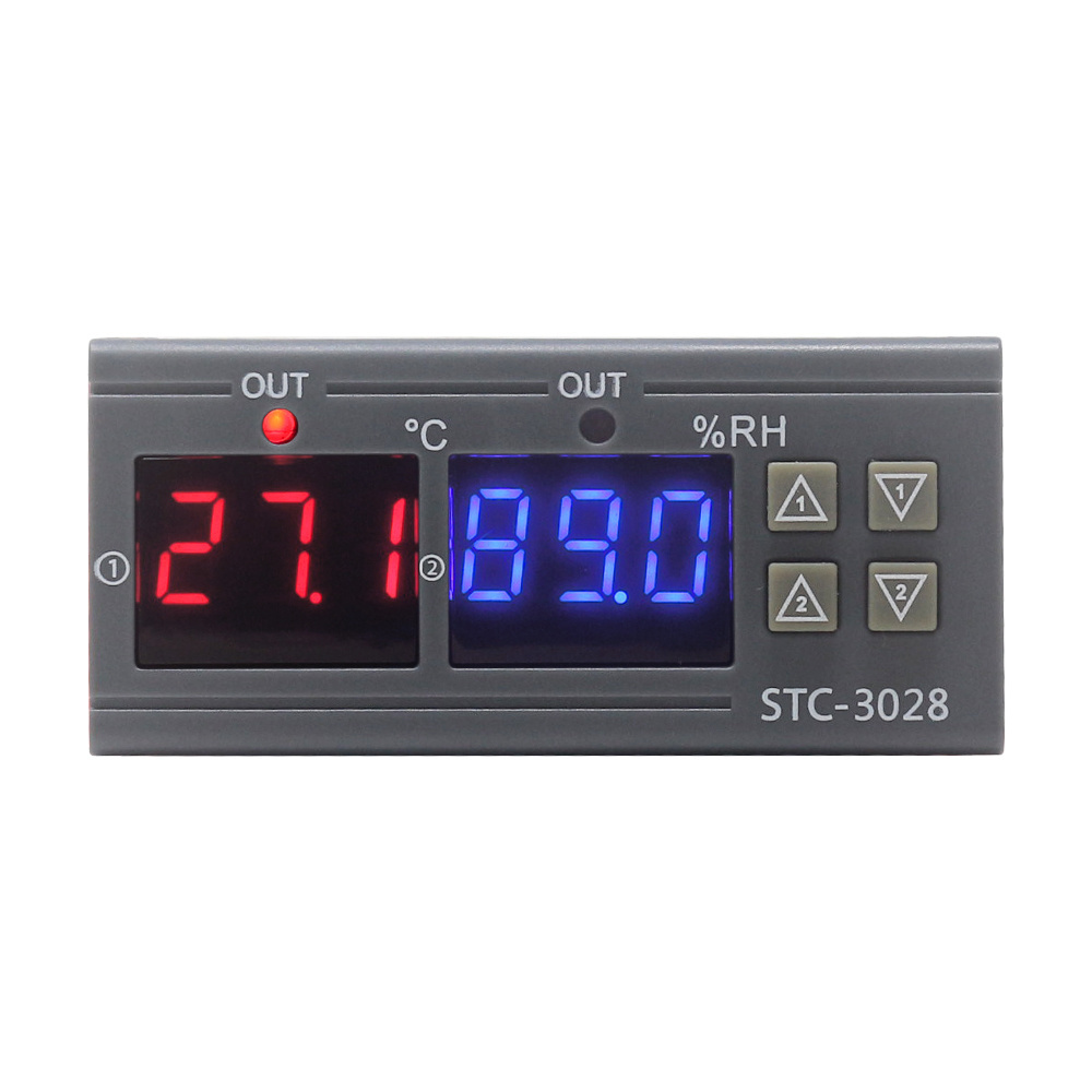 STC-3028 12V 24V 220V Temperature Humidity Controller Home Fridge Cooler HeaterThermometer Hygrometer Control Switch 40% off