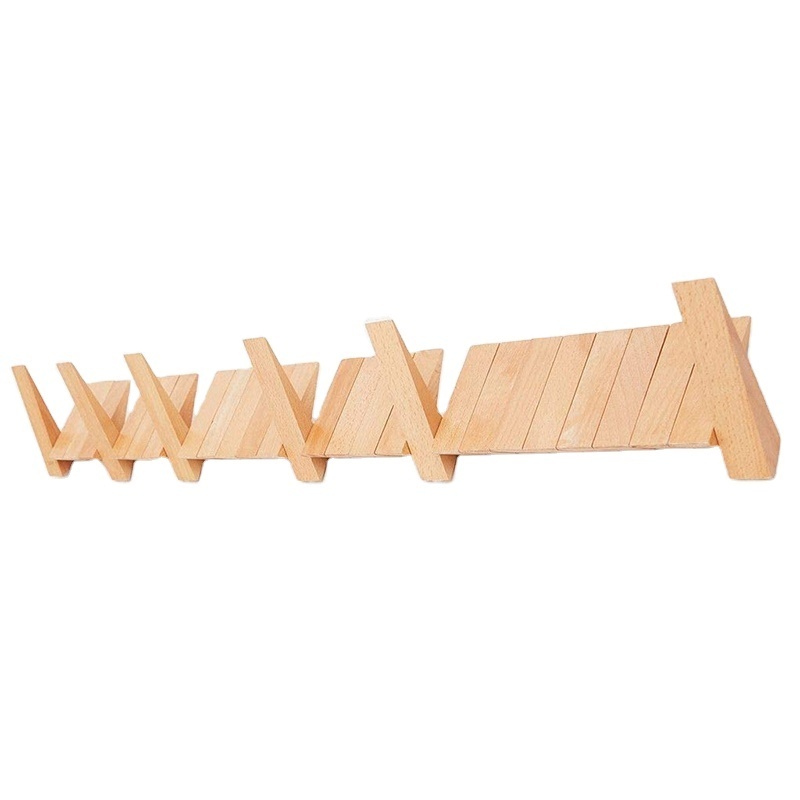 Creative Wooden Wall Country Style Floating Shelf Wooden Paulownia Wall Rack Hanging Shelf For Entrance