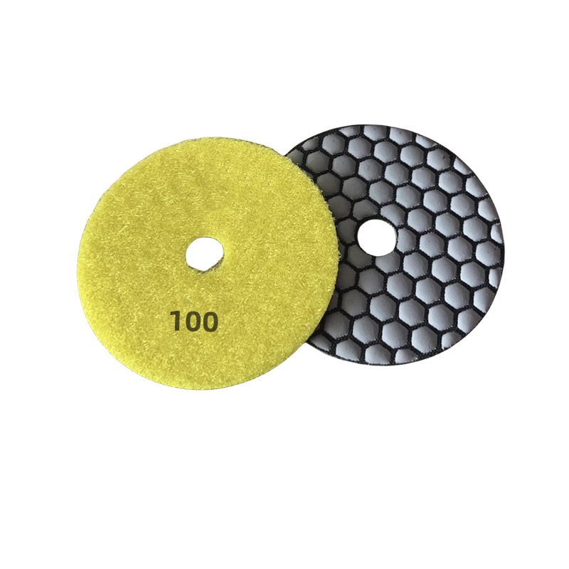 4 inch 100mm resin bonded diamond dry grinding plate can be bent grinding plate marble grinding plate granite tile