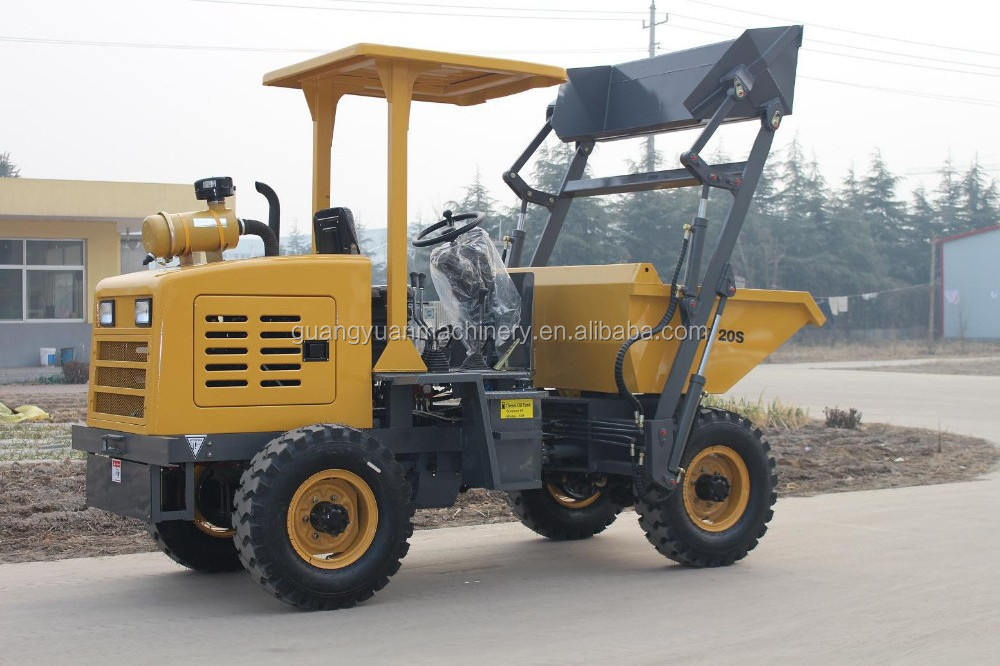 4wd 1.5ton Dumper Truck, 4wd Small Garbage Truck Compactor with Factory Price Automatic Provided 0.7CBM 1500kg 3320-2780*2150