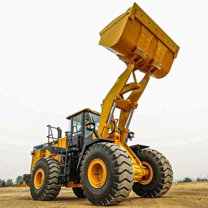 Chinese Heavy Duty Hydraulic Transmission Articulated Diesel 5ton/6ton Wheel Loaders Mini Loaders Tractor Mini  Front Loader