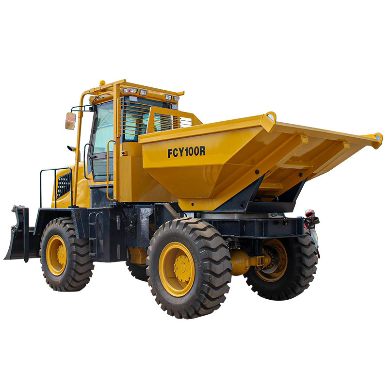 FCY100/FCY100R 10 Ton Site Dumper for Sale Hydraulic Tipping Truck with Swivel Bucket Side Dump Truck Utility Dumper CE Approved