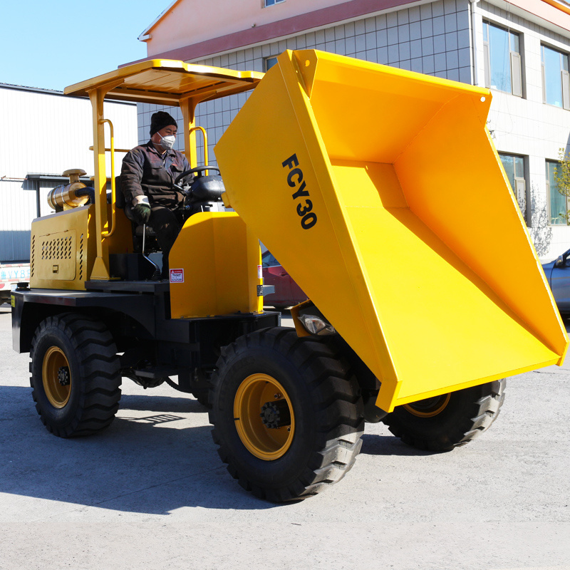 CE/EPA Dump Trucks 2tons 3ton 5ton 4x4 Mini Site Dumper Truck Mini Loaders Dumper Compact Tipper Truck Mining Dumper