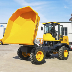 CE 3ton 5ton 7ton Hydraulic Articulated Dump Track Mini Dumper With Self-Loading Bucket Side Mini Dump Truck 4x4 Other Dumper