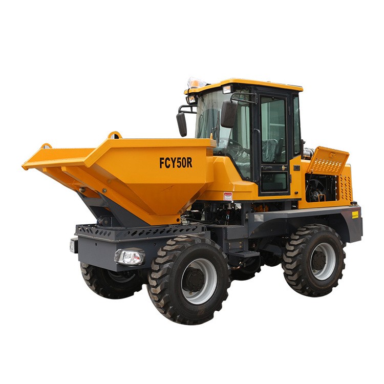 Hot Selling 5 Ton Mini Loader Self Loading Dumper 4X4 Fcy50R Site Dumper Mini Dumper Mini Trucks With Ce