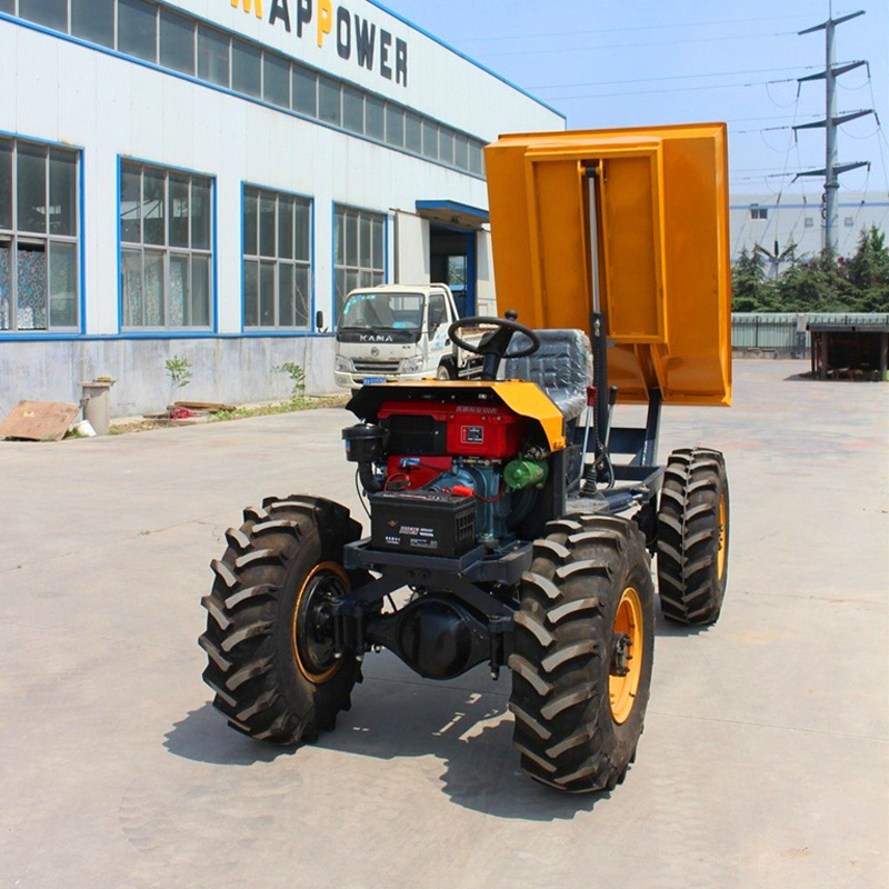 ZY100 1 Ton Site Dumper for Sale Agricultural Mini Dumper Farm Garden Dumper Tipper Hydraulic Mini Trucks with CE