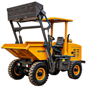 Chinese Dumper Diesel Mini Dumper Concrete Dump Truck for Sale All Terrain Vehicle Construction Machinery Wheel Dumper with CE