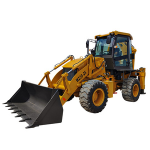 Compact Front End Loader with Backhoe Excavator Utility Tractor 4x4 All Terrain Vehicle Loader with CE Approved