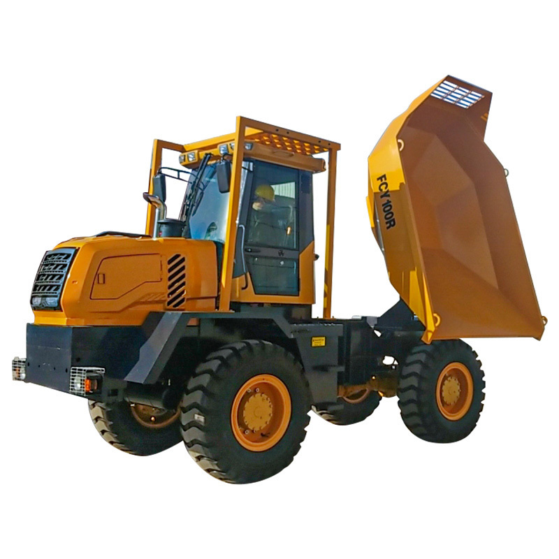 FCY100/FCY100R 10 Ton Site Dumper for Sale Hydraulic Tipping Truck with Swivel Bucket Side Dump Truck Utility Dumper CE Approved