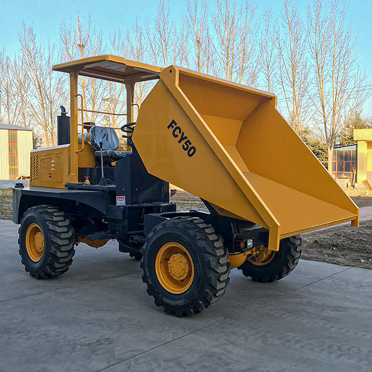 Off Road Truck 4x4 Diesel 5 Ton Site Dumper Compact Self Loading Mini Dumper Utility Trucks CE Approved