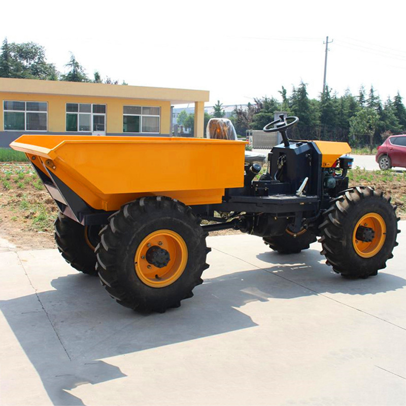 ZY100 1 Ton Site Dumper for Sale Agricultural Mini Dumper Farm Garden Dumper Tipper Hydraulic Mini Trucks with CE