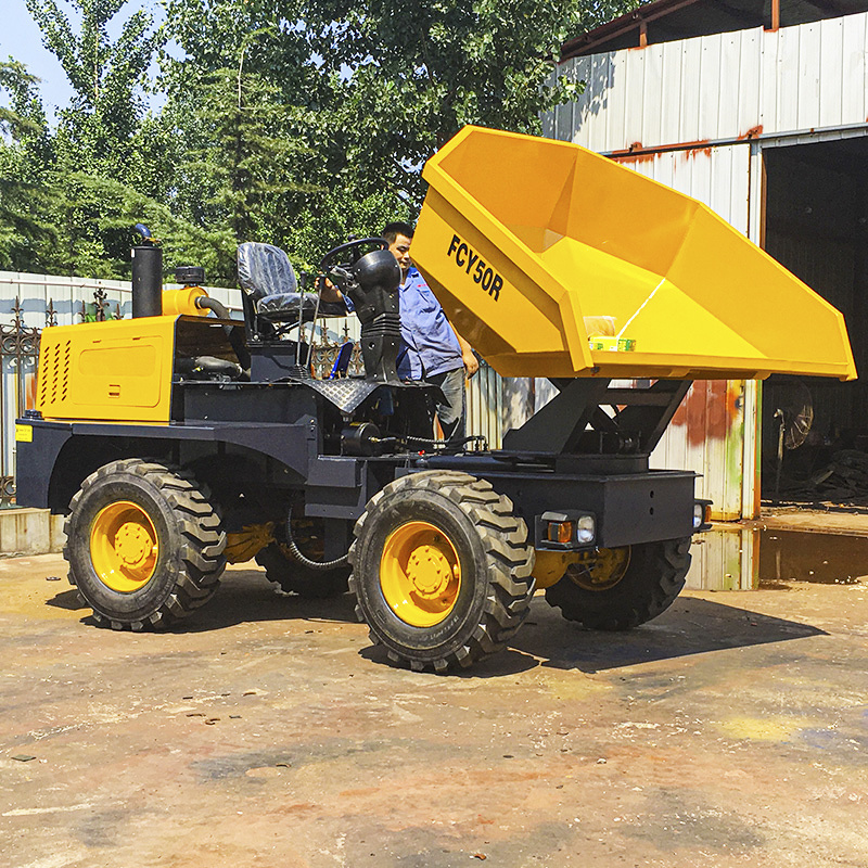 CE 3ton 5ton 7ton Hydraulic Articulated Dump Track Mini Dumper With Self-Loading Bucket Side Mini Dump Truck 4x4 Other Dumper