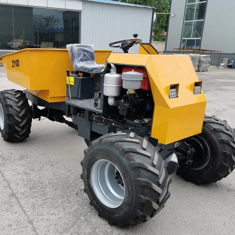 Map Garden Mini Dumper ZY100 NEW Product 1 Ton 4WD Mini Truck 4X4 Wheel ISUZU Diesel 4*4 Left Hand Driving Euro 1 4 - 6L Qingdao