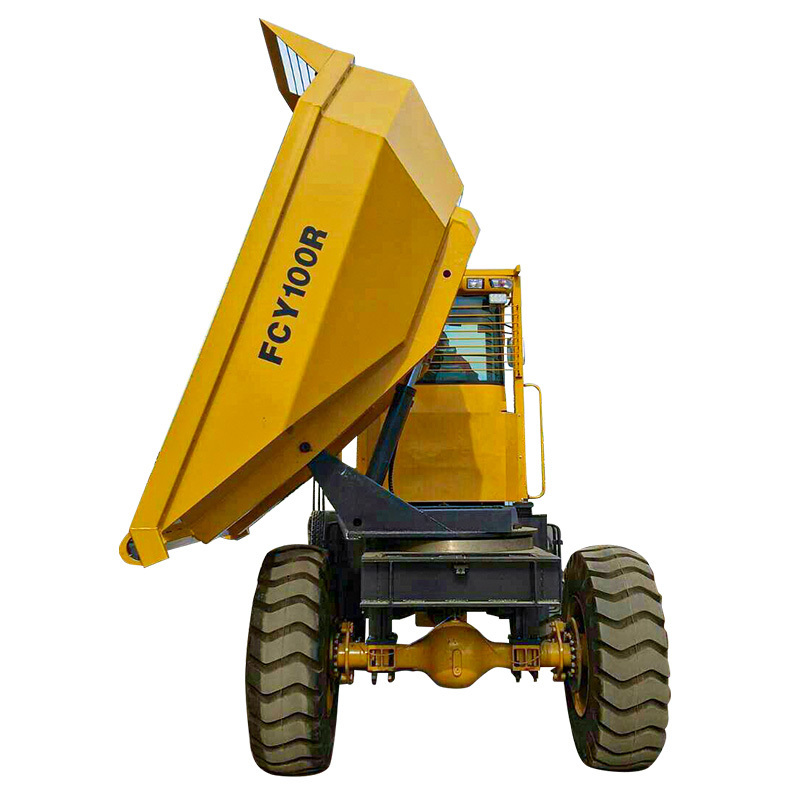 FCY100/FCY100R 10 Ton Site Dumper for Sale Hydraulic Tipping Truck with Swivel Bucket Side Dump Truck Utility Dumper CE Approved