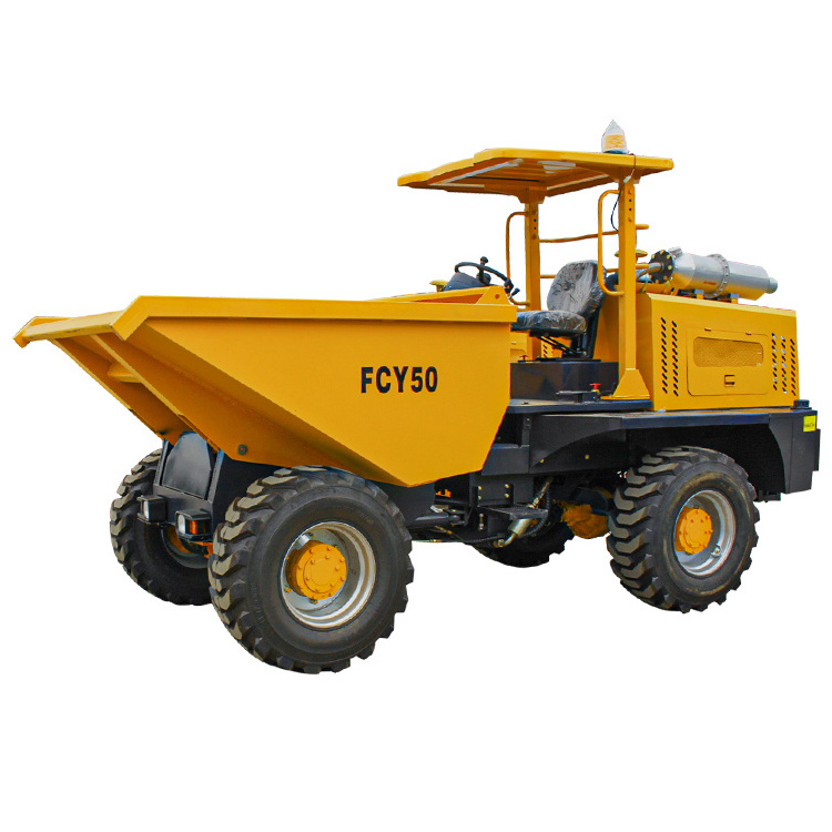 5 Ton Site Dumper FCY50 Mini Dumper Tipper Articulated Frame 4x4 Mini Dump Truck Diesel Utility Trucks Garbage Truck for Sale CE