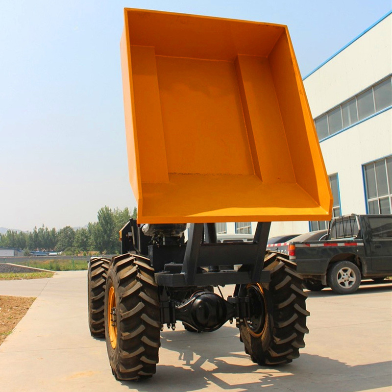 ZY100 1 Ton Site Dumper for Sale Agricultural Mini Dumper Farm Garden Dumper Tipper Hydraulic Mini Trucks with CE