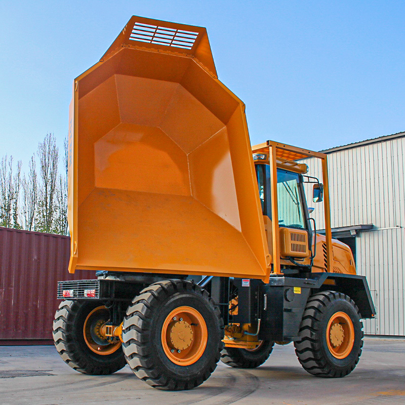 10 Ton Dump Trucks Hydraulic Tipping Trucks For Sale Concrete Dumper Tipper Fcy100R Side Tilting Cart 180 Degree Swivel Hopper