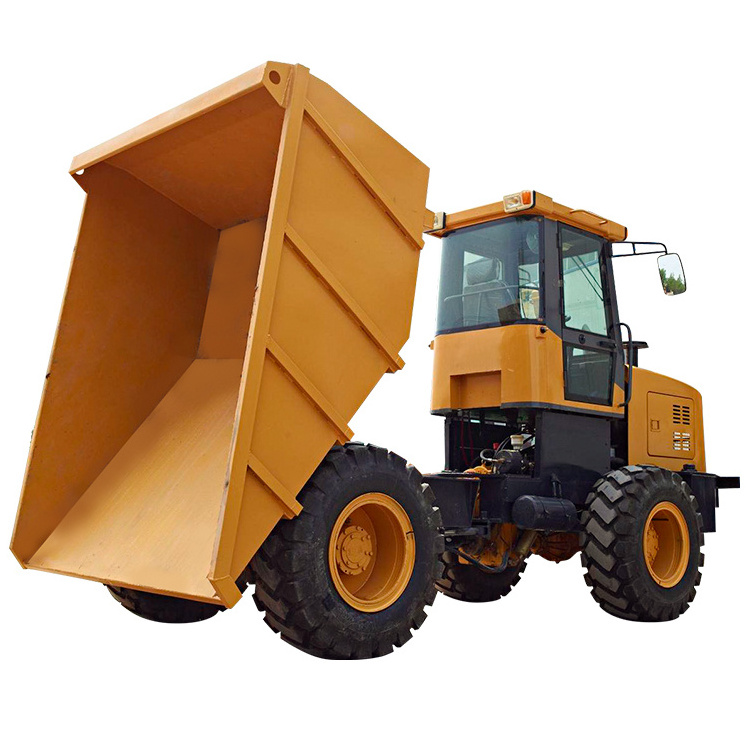 All Terrain Vehicle 4WD Mini Dumper 7 Ton Concrete Buggy Construction Machinery Utility Dump Trucks Hydraulic Dumper Tipper CE