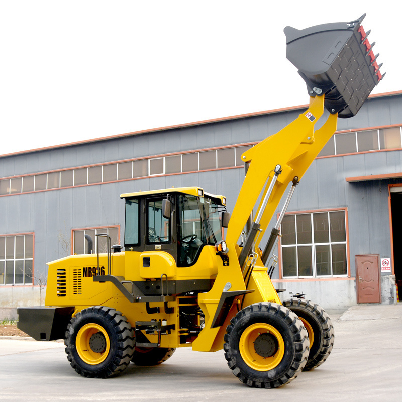 Manufacturer mini wooden small 3 ton salt rubber tire front end loader bucket top wheel loader company snowplow price for sale