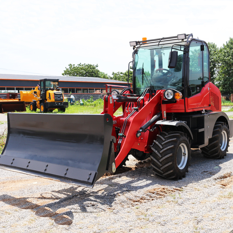 Manufacturer Mini Loaders Ce Small Farming Front Loader 4X4 0.8Ton 1Ton 2Ton Agricultural Mini Front Loader