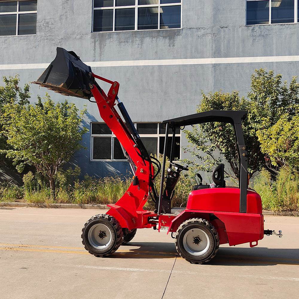 0.6t 0.8t 1t 1.5t 2ton Mini Front Loader Compact wheel loaders With Shovel Joystick Ce Epa Shovel Front Loader