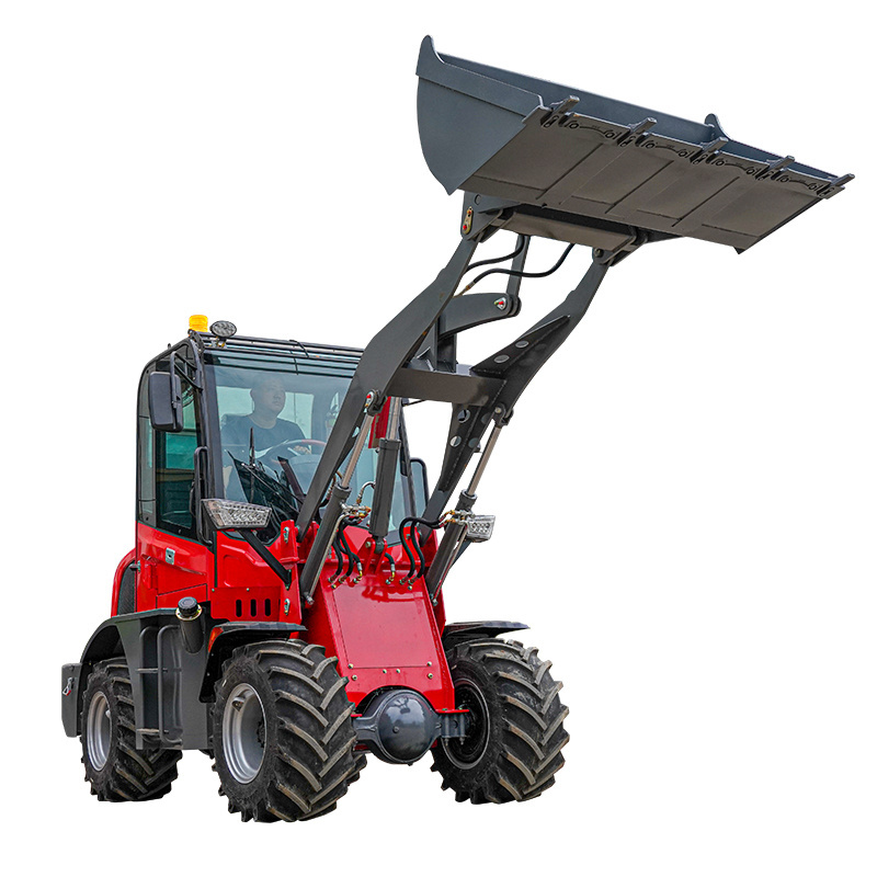 China brand mini log skidder zl08f 0.8 ton wheel shovel garden loader price bucket small chinese front end loader