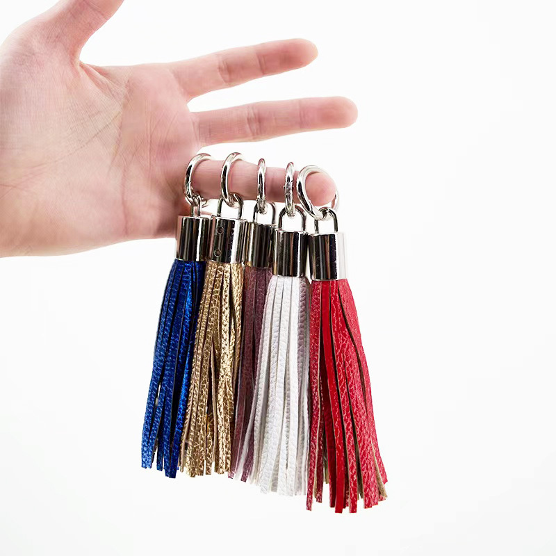 Multi Charging Cable Keyring 4 In 1 Usb Fast Charger Data Cable Leather Keychain