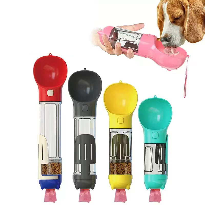 Outdoor Pet Camping Kitchen Travel Plastic Abs Dog Cat Water Bottle Travel Portable Pet Bowls Feeders