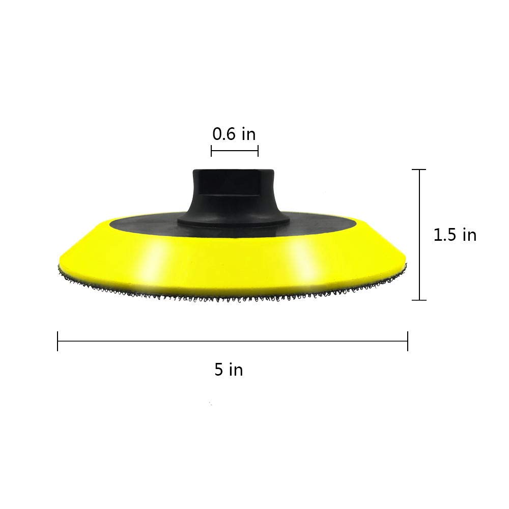 Angle grinder buffer polisher attachment flexible polishing backing pad for angle grinder