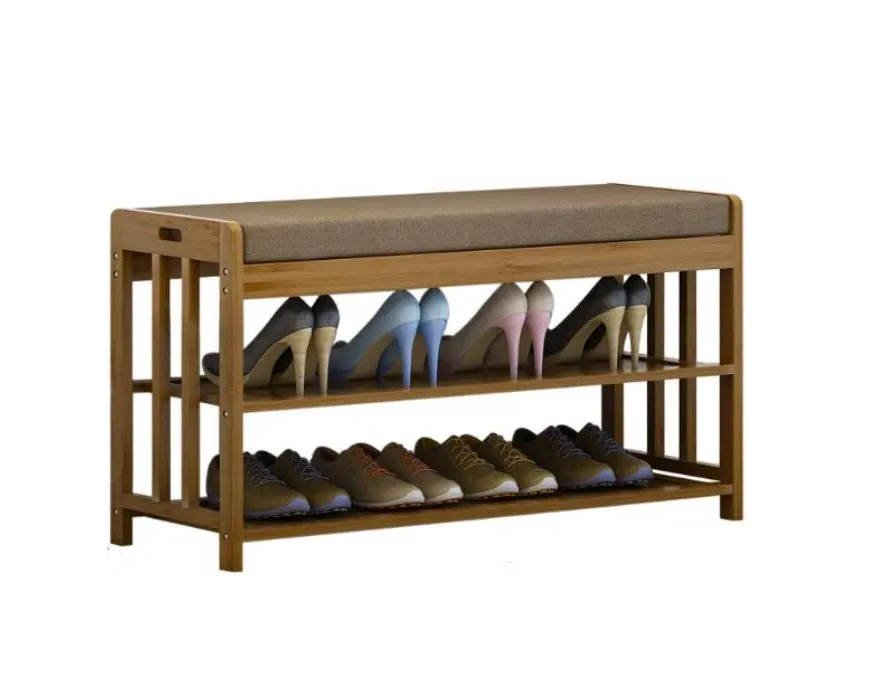 Shoes Bench Boot Organizing Upholstered Shoe Rack Entryway Storage Home Decoration