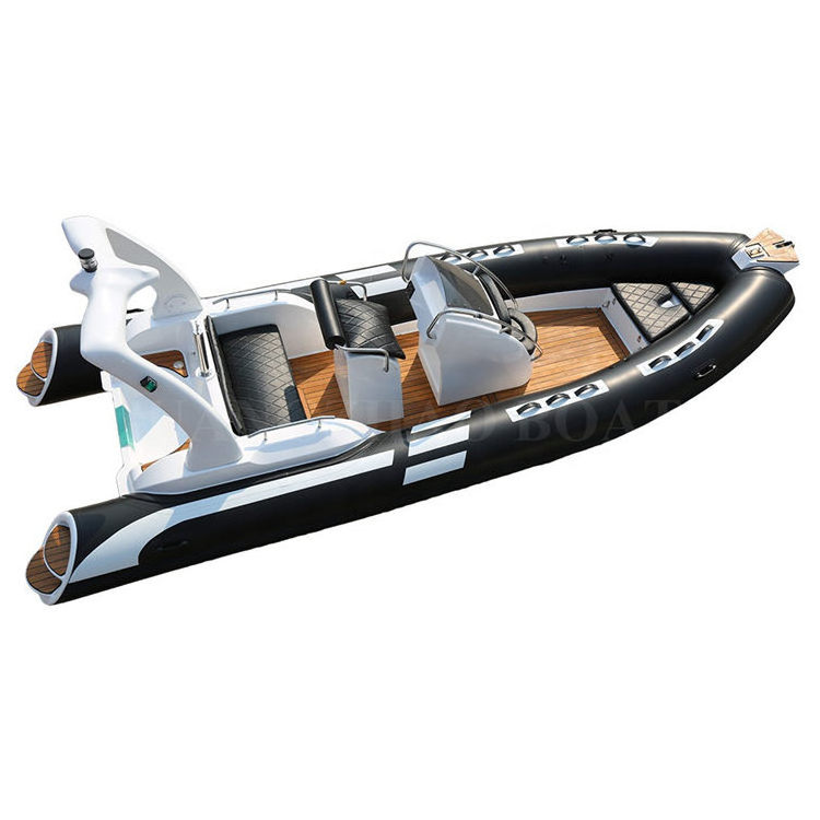 19ft 5.8m luxury fiberglass hull speed yacht fishing boat with canopy RIB 580