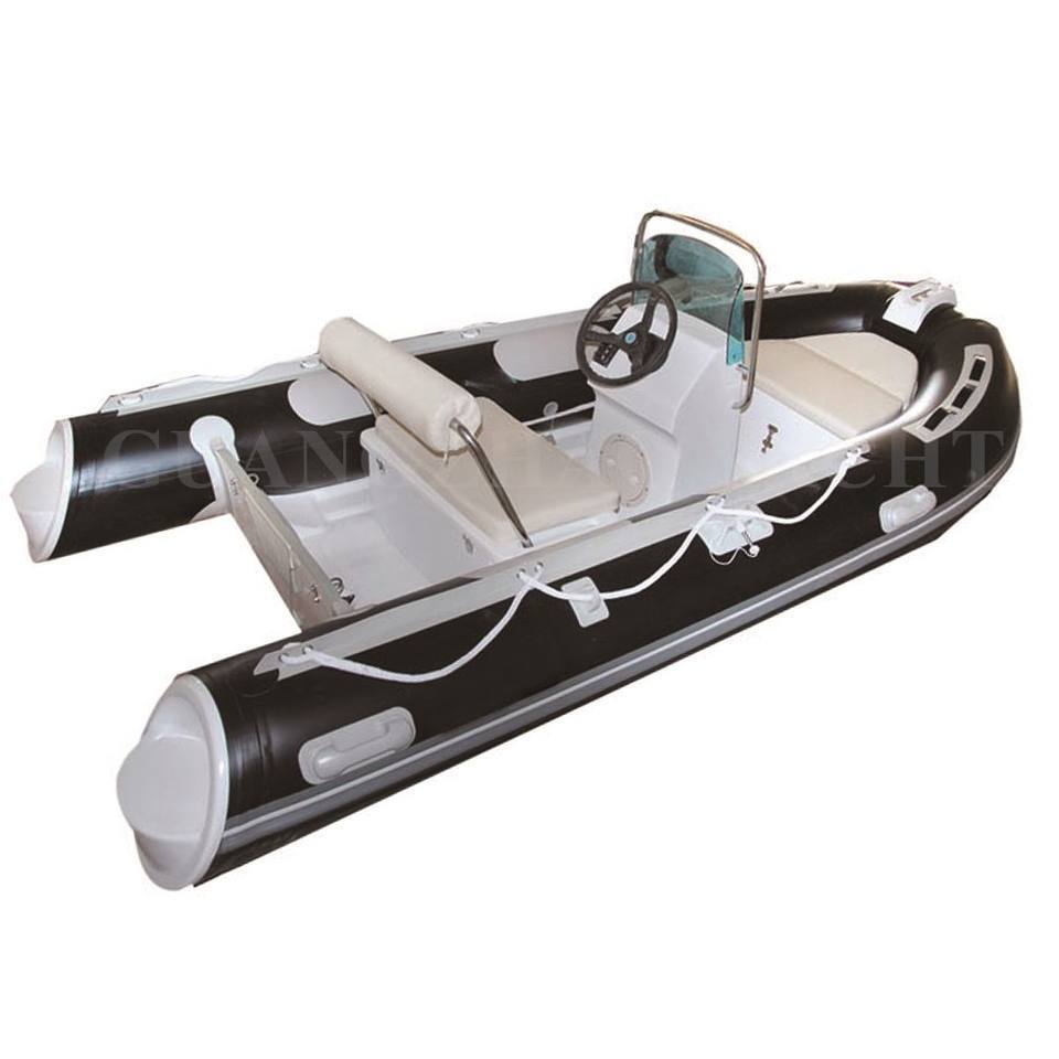 RIB boat 12 FT RIB360  inflatable boat  rigid  speed 3.6 m fiberglass hull  yacht boat for leisure and fishing sports