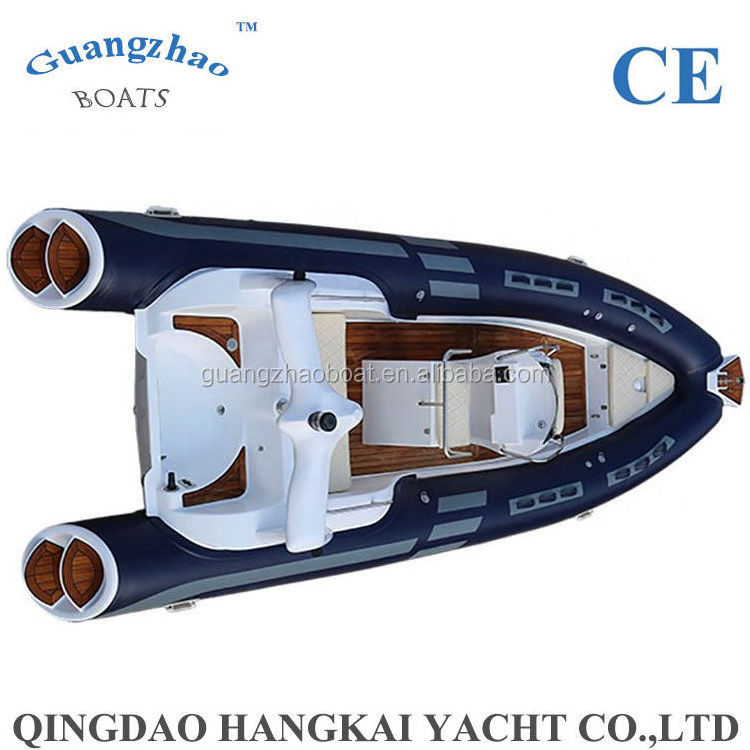 19ft 5.8m inflatable yacht luxury fiberglass fishing boat RIB580