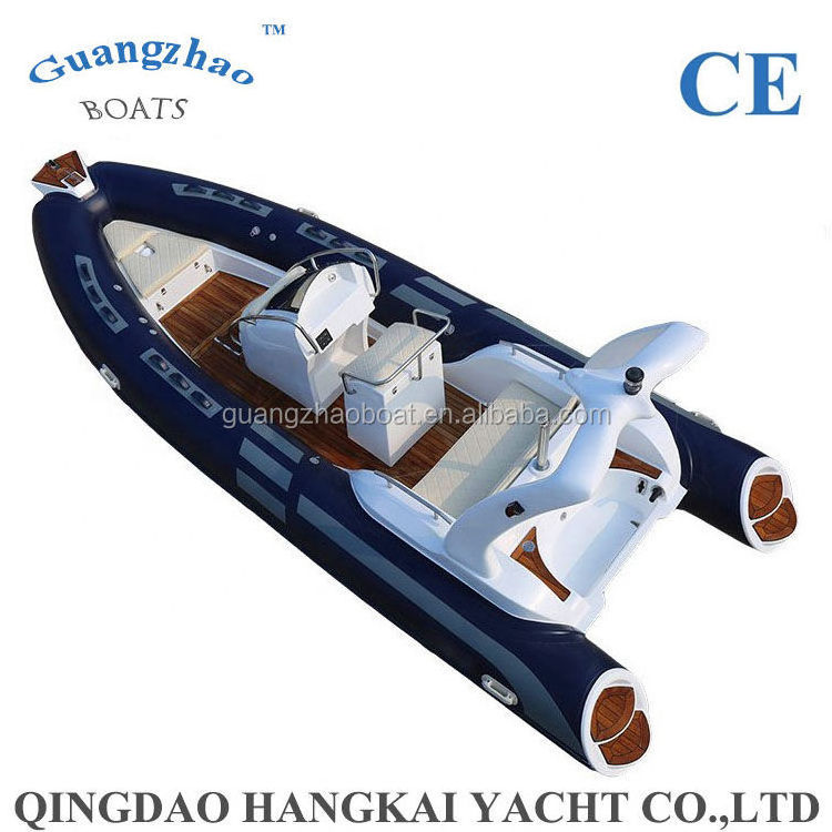 19ft 5.8m inflatable yacht luxury fiberglass fishing boat RIB580