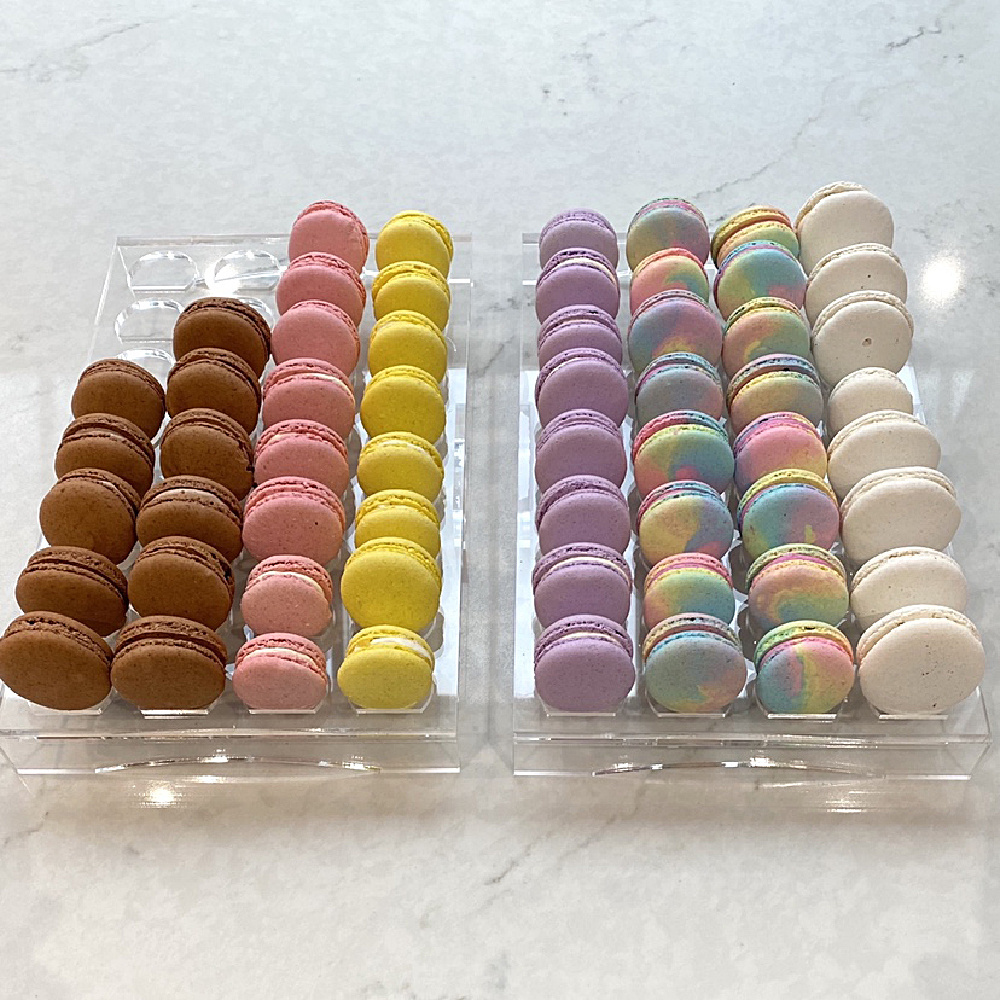 Plexiglass Macaron Stand Display Acrylic Clear Macaron Cookie Storage And Display Tray