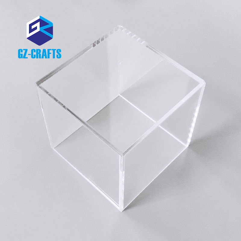 Clear 5-Sided Acrylic Display Cube Boxes 4x4x4 inch 5 Sides Acrylic Display Cube