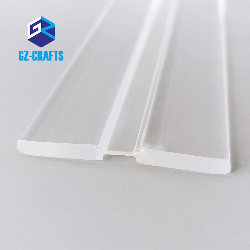 4 Inch Transparent Continuous Acrylic Piano Hinges Clear Acrylic Flex Hinge For Cabinets