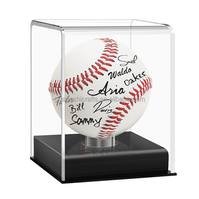 Clear Acrylic Baseball Display Case Acrylic Display Case for Memorabilia Baseball