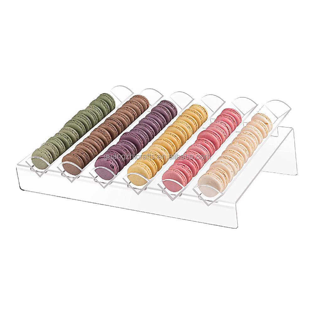 Plexiglass Macaron Stand Display Acrylic Clear Macaron Cookie Storage And Display Tray