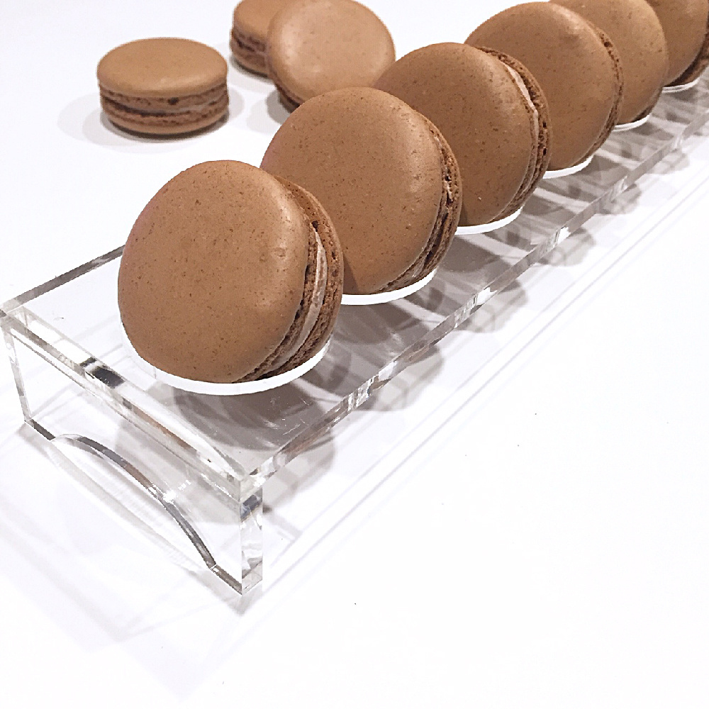 Plexiglass Macaron Stand Display Acrylic Clear Macaron Cookie Storage And Display Tray