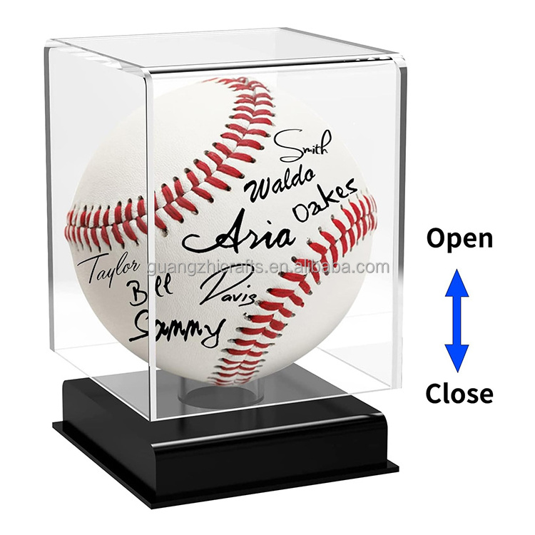 Clear Acrylic Baseball Display Case Acrylic Display Case for Memorabilia Baseball