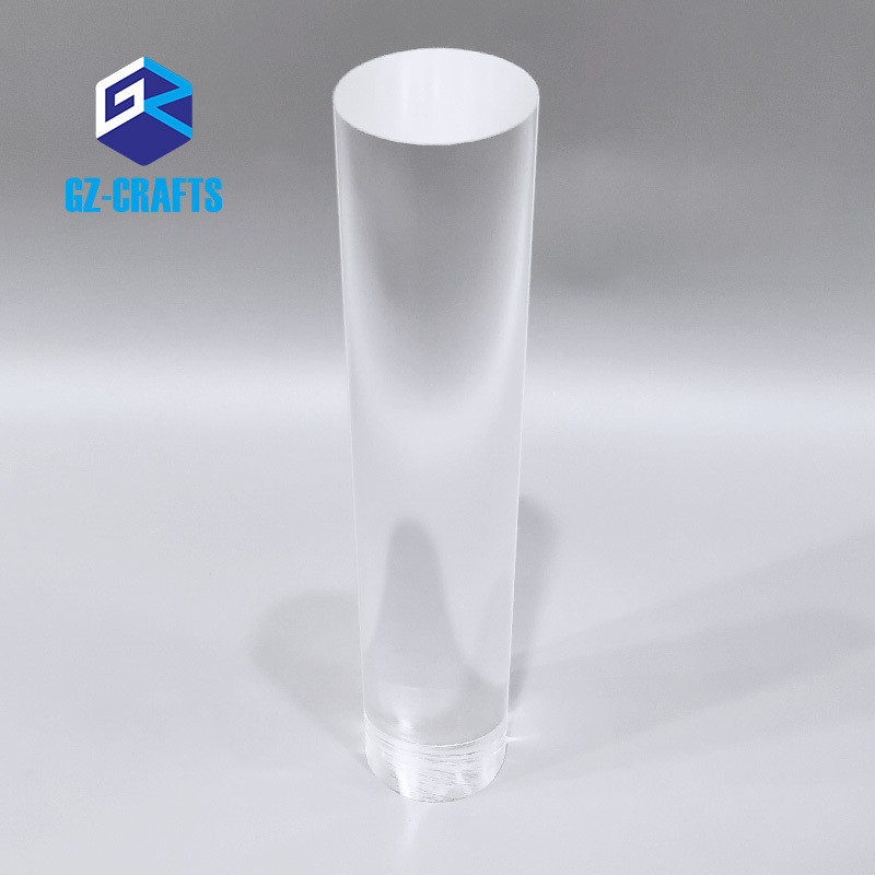 200mm Height Acrylic Cylinder Block Clear 40mm Diameter Acrylic Solid Cylinder